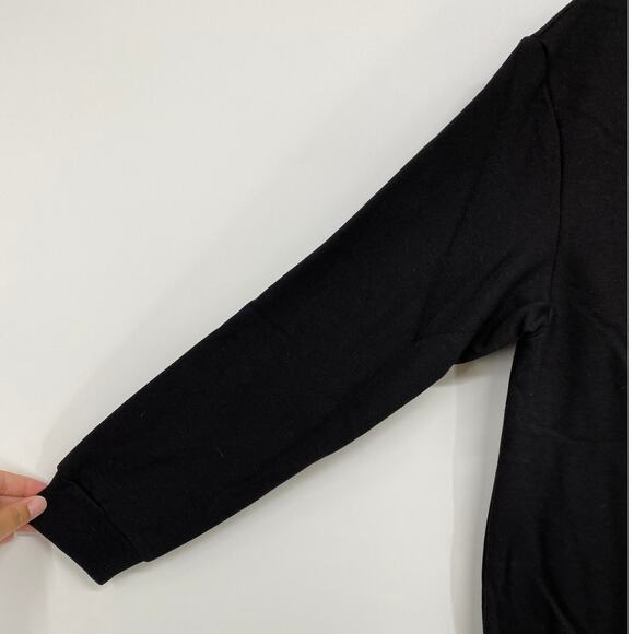 Holiday Time Here for the Cheer Black Sweatshirt Top Sweater NEW Large - Picture 6 of 9